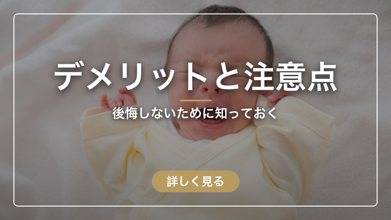 デメリットと注意点