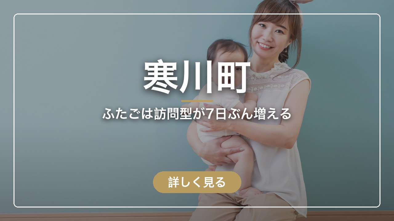 寒川町｜ふたごは訪問型が7日ぶん増える（ママのとまり木）