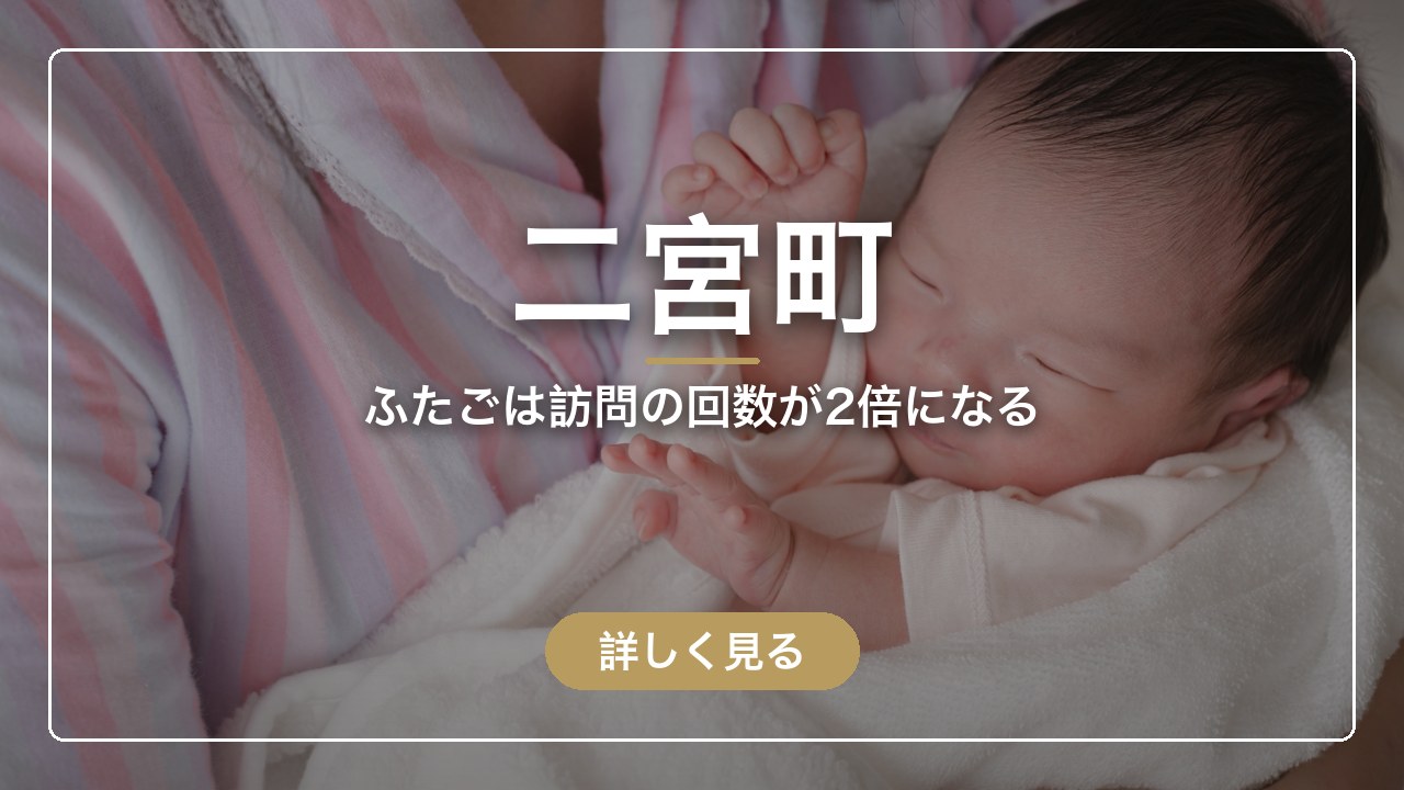 二宮町｜ふたごは訪問の回数が2倍になる（ママのとまり木）