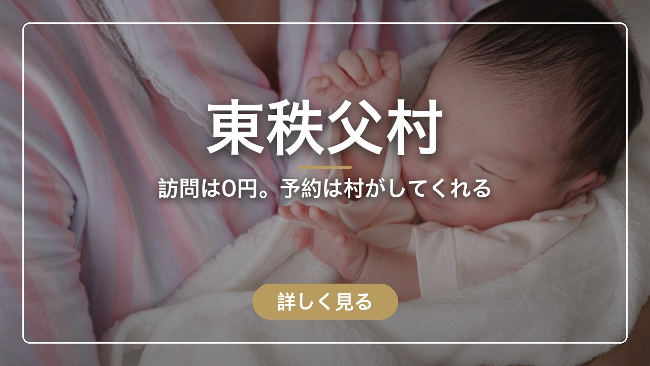 東秩父村｜訪問は0円。予約は村がしてくれる（ママのとまり木）