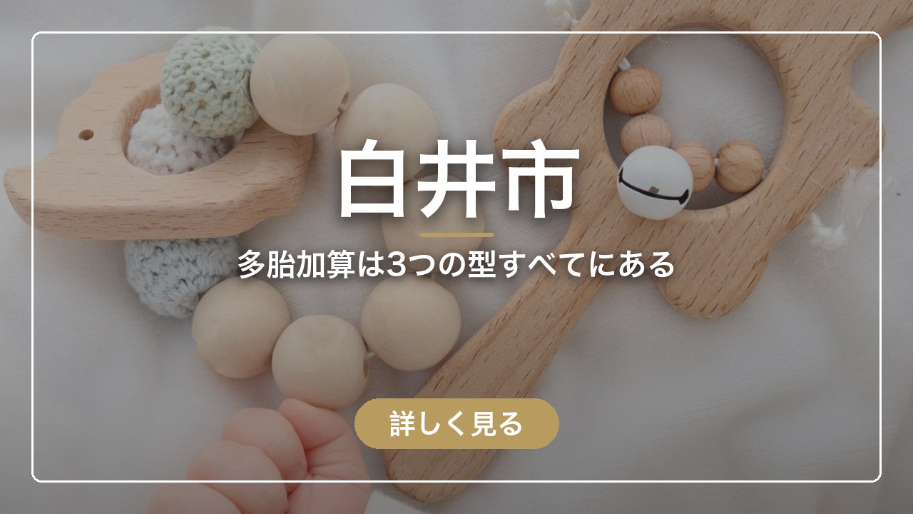 白井市｜多胎加算は3つの型すべてにある（ママのとまり木）
