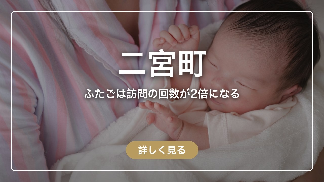 二宮町｜ふたごは訪問の回数が2倍になる（ママのとまり木）