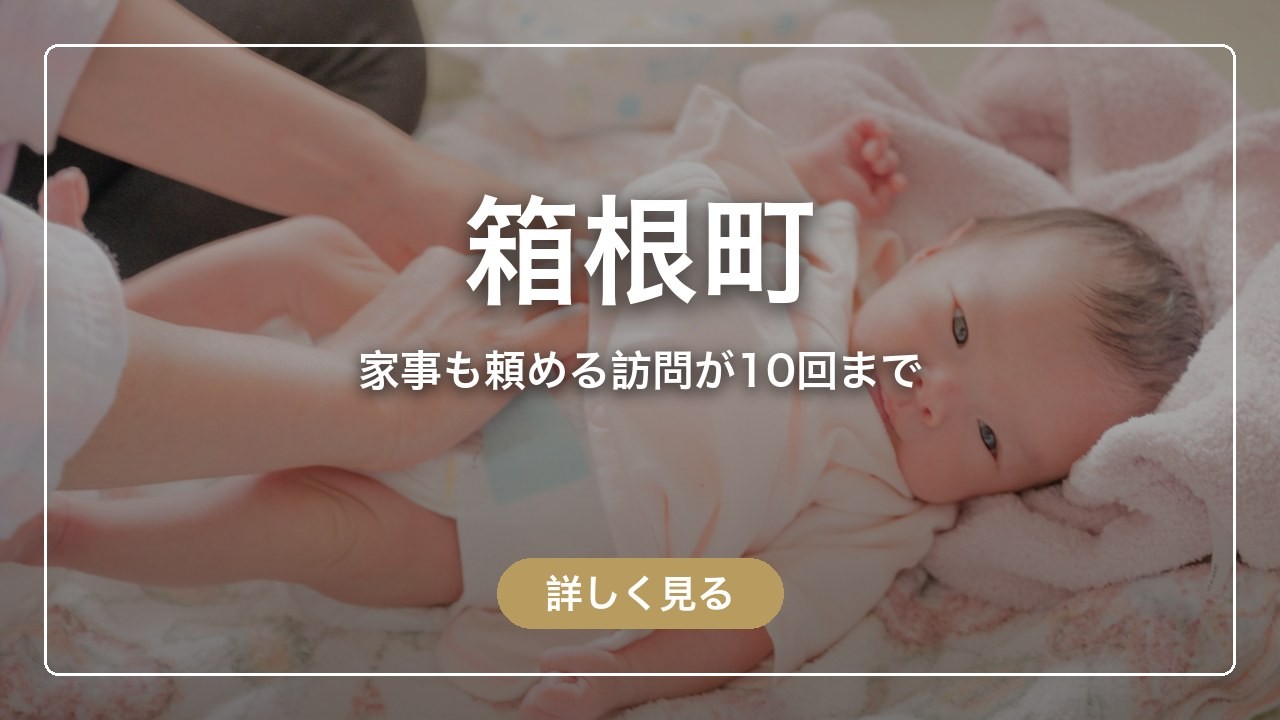箱根町｜家事も頼める訪問が10回まで（ママのとまり木）
