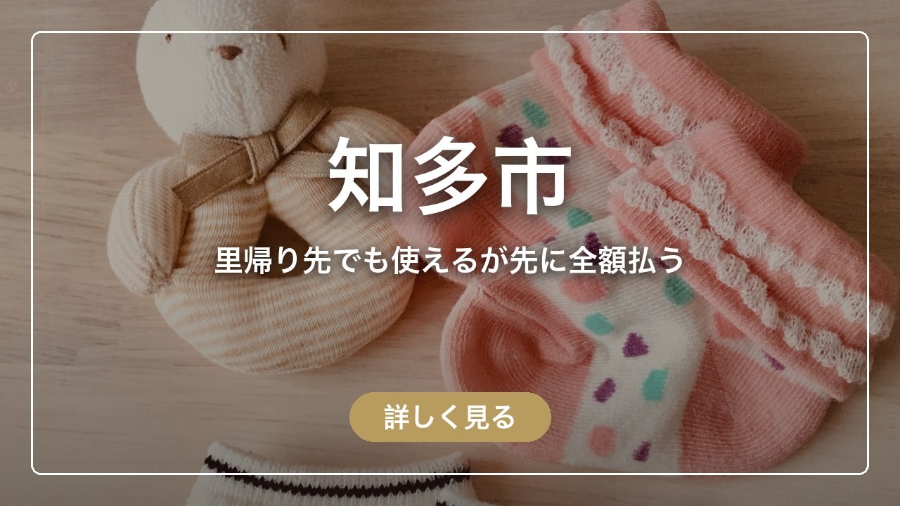 知多市｜里帰り先でも使えるが先に全額払う（ママのとまり木）