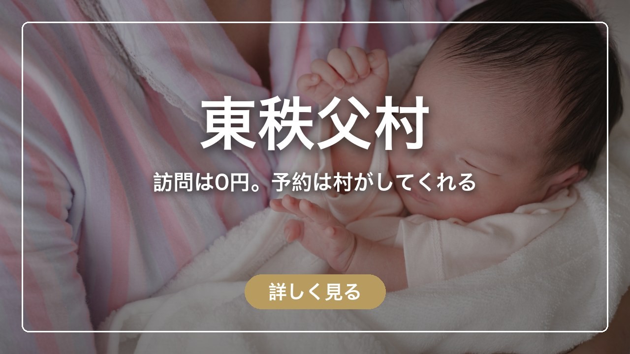 東秩父村｜訪問は0円。予約は村がしてくれる（ママのとまり木）