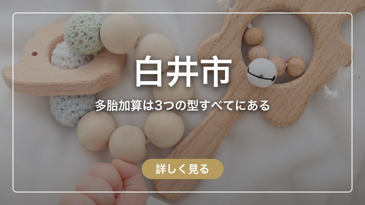 白井市｜多胎加算は3つの型すべてにある（ママのとまり木）
